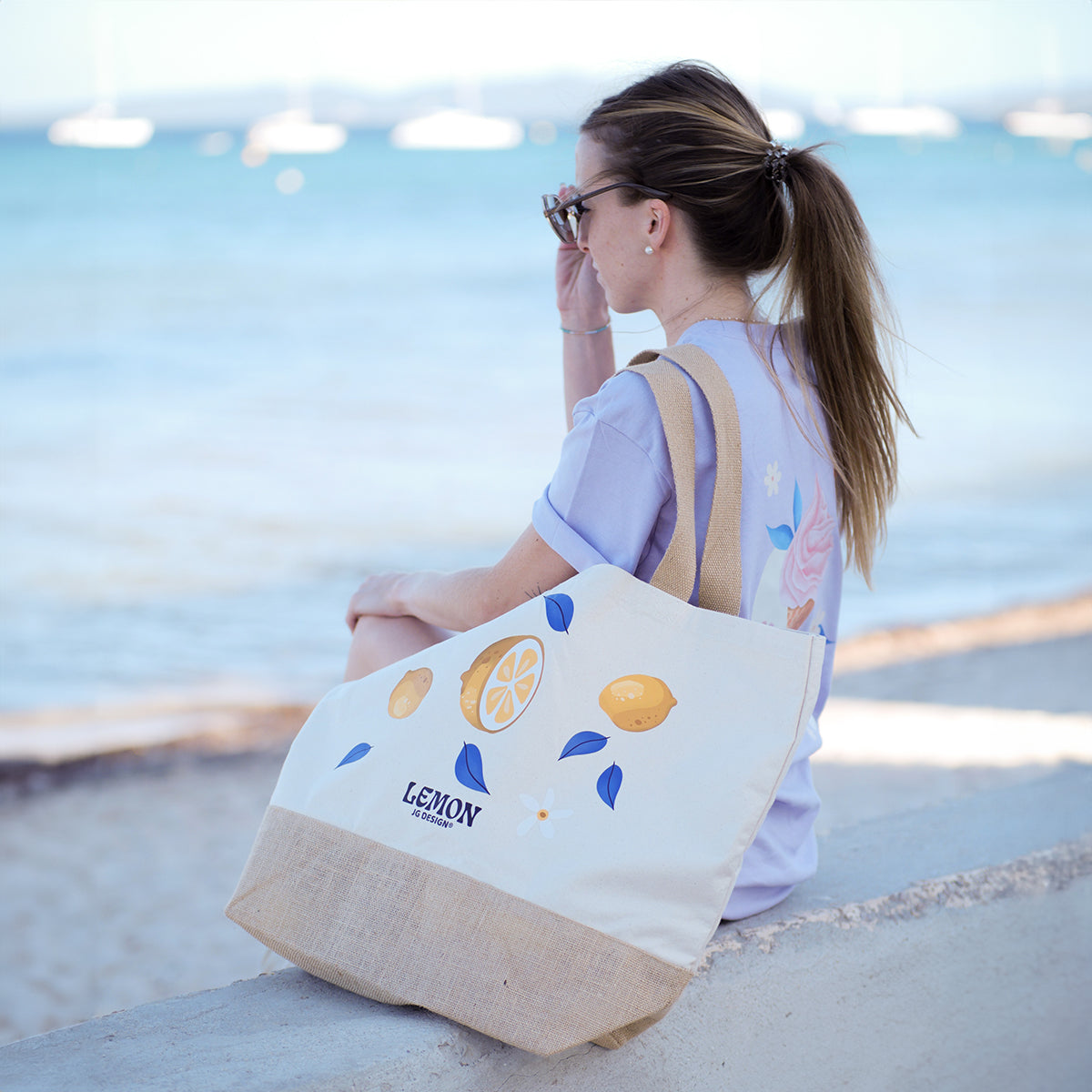 SAC DE PLAGE XL LEMON