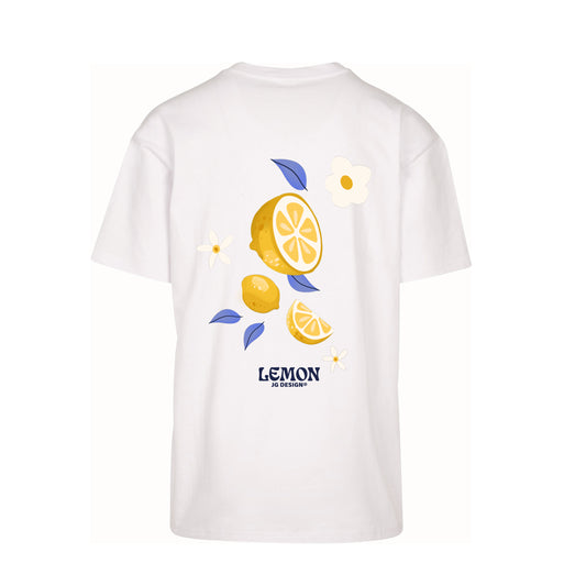 T-SHIRT BLANC OVERSIZE UNISEX LEMON