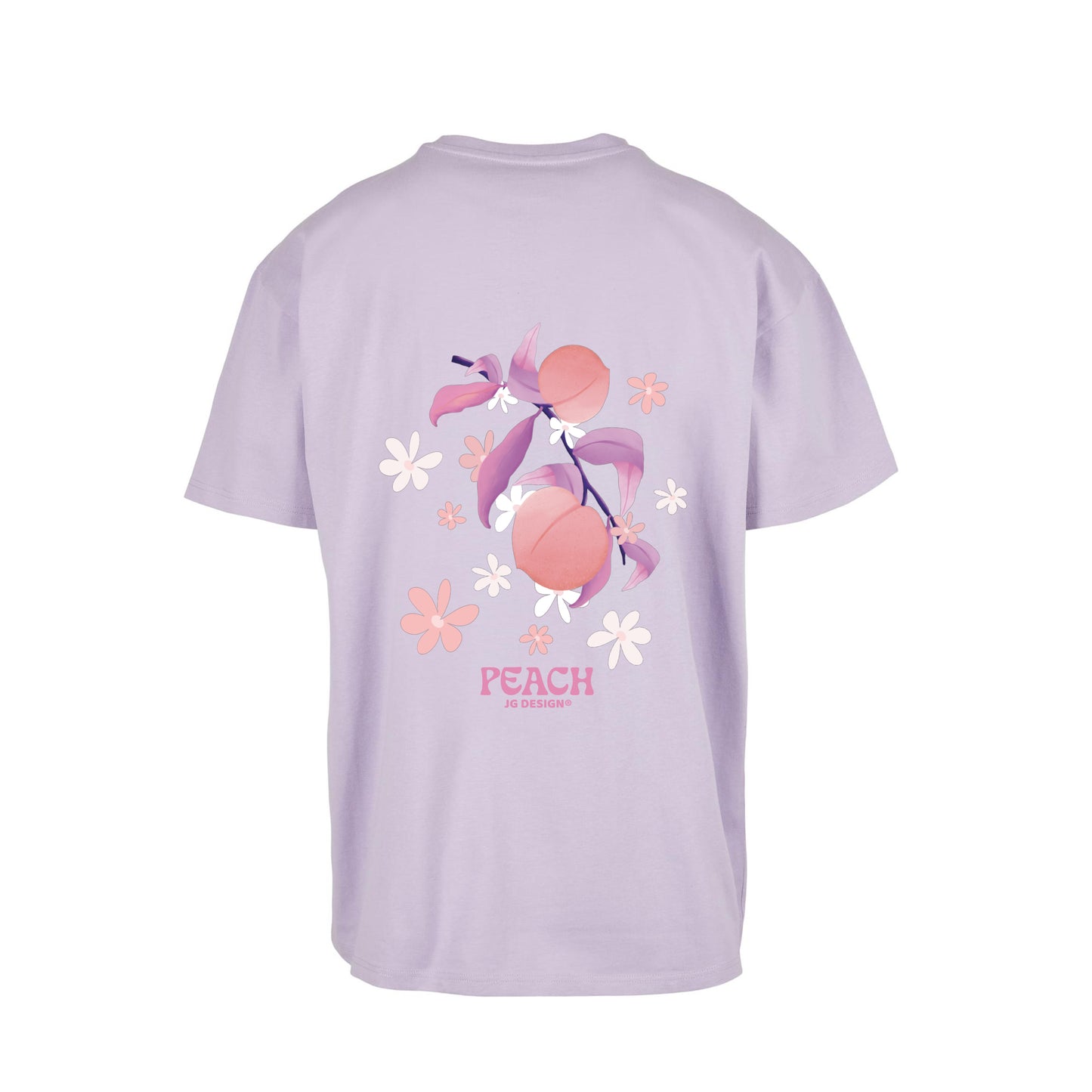 T-SHIRT LILA OVERSIZE UNISEX PEACH